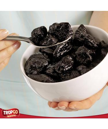 Tropgo Pitted Prunes 220g - Dried Fruit in Resealable and Recyclable Tub - Quick Energy Boost & Wholesome Trail Mix - Ready-to-Eat Dehydrated Fruit Snacks for Kids and Adults - Buy Online on SooperMarket.com