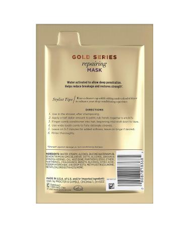 Pantene Pro-V Gold Series Repairing Mask with Argan Oil - 1.7 fl oz (Pack of 10) - Buy Online on SooperMarket.com