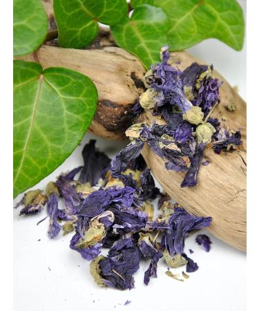 Dried Organic Malven Flowers in Alarm Glass | Eco-Friendly Small Flower Tea Gift | Reusable & Plastic-Free Packaging - Buy Online on SooperMarket.com