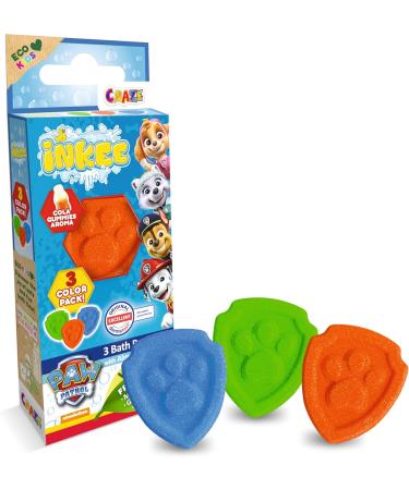 INKEE Paw Patrol Mini Bath Bombs - Kids Pack of 10 | 30 Colorful Bath Bombs with Almond Oil & Cola Gum Flavor | Fun Bath Time Treat! - Buy Online on SooperMarket.com