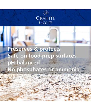 Granite Gold Daily Cleaner Refill 64oz - Streak-Free Cleaning for Natural Stone Countertops & Floors - Made in USA - Citrus Scent - Buy Online on SooperMarket.com