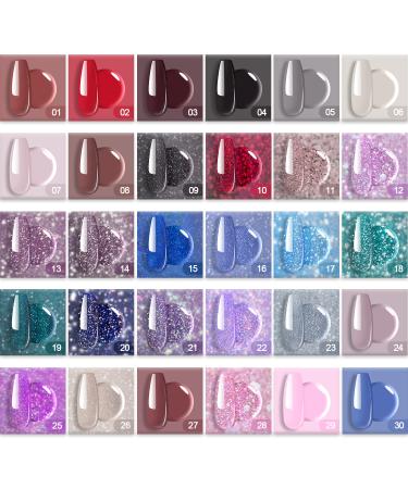 REDNEE 39pcs Dip Powder System Starter Kit - Easy Application for Nail Art Manicure Salon or Home DIY - RE18 Party Queen Collection - Buy Online on SooperMarket.com
