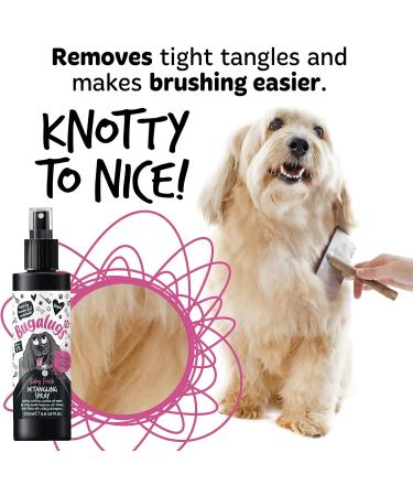 BUGALUGS Baby Fresh Dog Detangler Spray - Hair Conditioner for Dogs with baby powder dog perfume - Professional groom detangling spray- Pro dog grooming Spray for Your Pooch (200ml) - Buy Online on SooperMarket.com