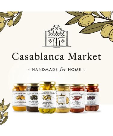 Moroccan Green Olives - Casablanca Market Marrakesh Spiced Olives (10.5oz) - Buy Online on SooperMarket.com
