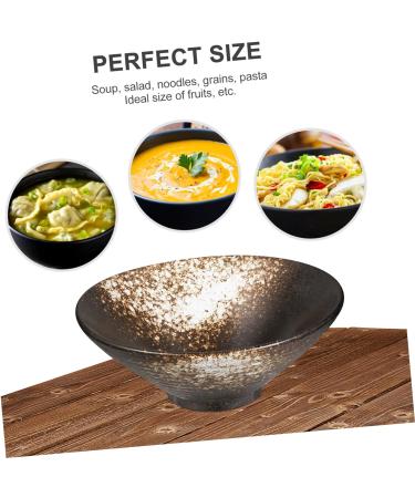 Zerodeko 2pcs Ramen Bowl Japanese Noodles Spaghetti Container Japanese Soup Bowl Bowls Chinese Bowl Japanese Noodle Bowl Food Serving Bowl Food Containers Soup Mug Ceramics 20X8CMx2pcs Whitex2pcs - Buy Online on SooperMarket.com