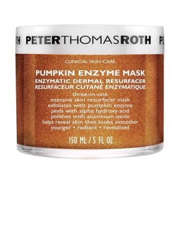 Peter Thomas Roth | Pumpkin Enzyme Mask | Enzymatic Dermal Resurfacer Exfoliating Pumpkin Facial Mask for Dullness Fine Lines Wrinkles and Uneven Skin Tone 1 count (5 Fl Oz)