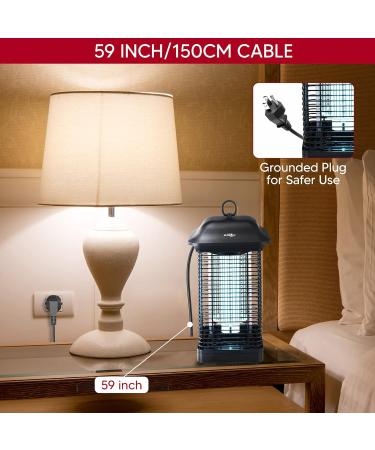 SUREZAP 18W Outdoor Indoor 4000V Electric Bug and Fly Zapper MO004 Effective Bugs Flies Mosquitoes Moths and Other Flying Insects - Buy Online on SooperMarket.com