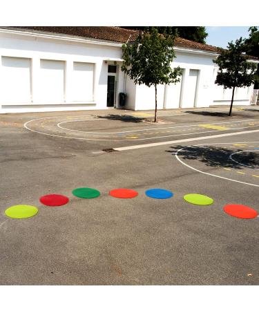 Kai Xin 9 Inch Anti-Slip Agility Spot Markers Set - 10 Pcs | Indoor Outdoor Sports Training & Drills | Multicolor - Buy Online on SooperMarket.com