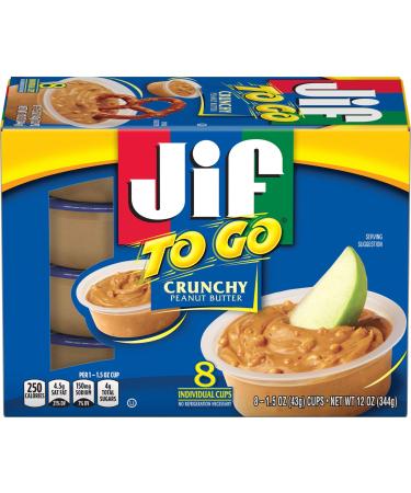 JIF To Go Crunchy Peanut Butter Cups 1.5 oz 8 count by Jif