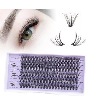 DIY eyelash extensions 120 PCs Individual eyelashes DIY Individual false eyelashes for beginners reusable eyelash bush single eyelashes eyelashes individually 10-16mm c/cc/d curl-30d 120 PCS-30D