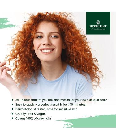 Herbatint 7R Copper Blonde Hair Color Gel - Alcohol Free, Vegan, 100% Grey Coverage - 4.56 oz - Buy Online on SooperMarket.com