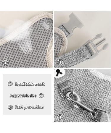 Taicols Adjustable Leash Set for Rabbits & Cats - 120cm Breathable Dishes & Soft Pet Leash for Outdoor Walking - Buy Online on SooperMarket.com