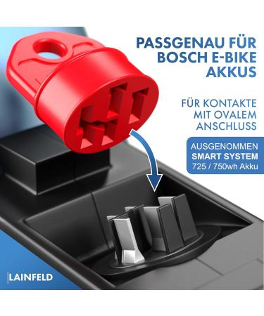 Lainfeld Contact Protection Cover for Bosch E-Bike | 2 Set Red | Waterproof Charging Cable PIN Cover | E-Bike Battery Accessories  - Buy Online on SooperMarket.com