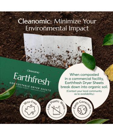 Cleanomic Earthfresh Fragrance-Free Fabric Softener Dryer Sheets - Buy Online on SooperMarket.com