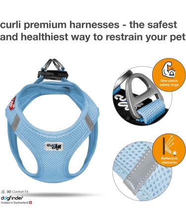 Buy XL Sky Blue Air-Mesh Vest Harness without D-Ring Buckle - Perfect for Pet Comfort & Style - Buy Online on SooperMarket.com