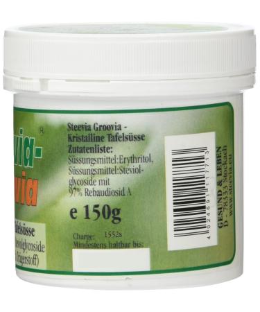 Gesund&Leben Steevia Groovia 150g - Pure White Crystalline Powder for Sweetening | Buy Now! - Buy Online on SooperMarket.com