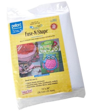 Pellon 731PKG Fuse-N-Shape Heavyweight - 15 x 1 Yard Package - White