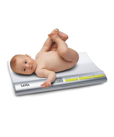 LAICA Electronic Baby Scale | Weight Lock 20g-20kg Capacity | Silver/White La166 - International Shipping Available - Buy Online on SooperMarket.com