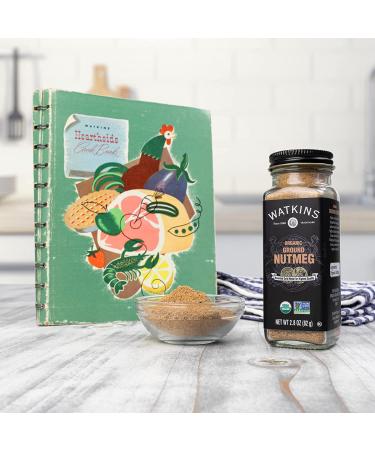 Watkins Gourmet Organic Ground Nutmeg Spice Jar 2.8 Ounce - Pack of 1 - Buy Online on SooperMarket.com