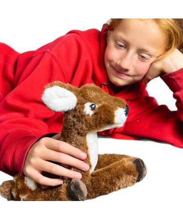 Deluxe Paws Eco-Friendly Deer Toy | 100% Recycled Plush | Sustainable Pet Plaything - Buy Online on SooperMarket.com