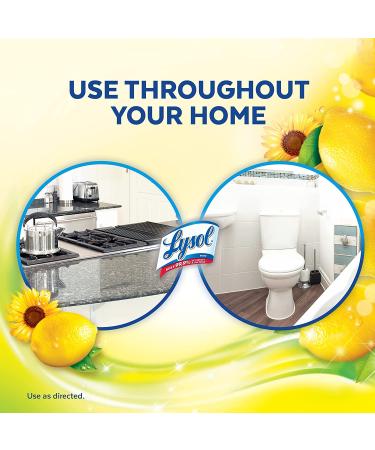 Lysol Multi-Surface Cleaner 40 Fl Oz - Sparkling Lemon & Sunflower Essence | Sanitizing, Disinfecting, Deodorizing Pour - Buy Online on SooperMarket.com