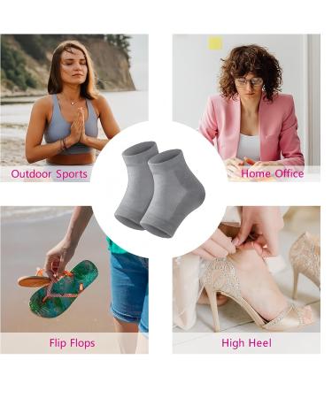 3 Pairs Set Special Care Heel Socks: Moisturizing Crack Treating Toeless for Female Feet (Grey) - Buy Online on SooperMarket.com