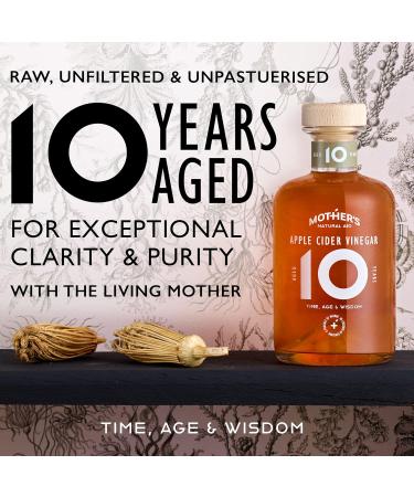 10-Year Aged Raw Apple Cider Vinegar with Mother - Keto-Friendly & Superior Quality - 350ml (Pack of 1) - Buy Online on SooperMarket.com