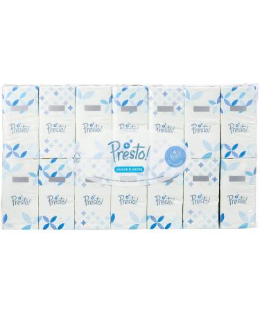 Presto! 4-Layer Paper Handkerchiefs - 1680 Pieces | 10 Packs of 168 | Soft & Strong International Shipping - Buy Online on SooperMarket.com