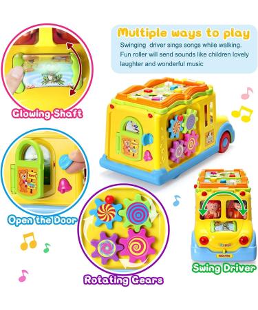 Buy Educational Baby Toys for 1-3 Years | Musical Animal Noises & Movement Bus | Perfect Gifts for 12-18 Months Girls - Buy Online on SooperMarket.com