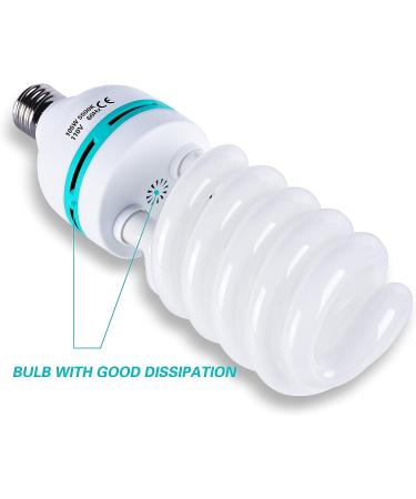 EMART 105W 5500K Daylight Full Spectrum Light Bulb for Photography Studio - 2 Pack - Buy Online on SooperMarket.com