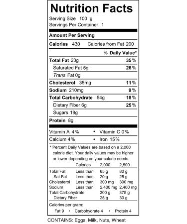 Susie's Smart Breakfast Cookie - Orange Cranberry Nut, 3.57 oz, Pack of 18 | Healthy Omega-3s, Protein Rich, Soft & Chewy Home-baked Cookie - Buy Online on SooperMarket.com
