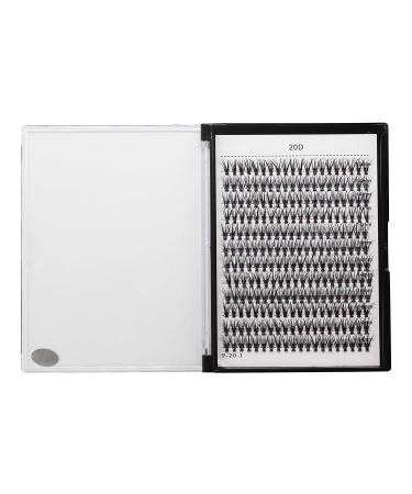240pcs D Curl 8-20mm Large Tray Individual Cluster EyeLashes - Professional Makeup Grafting False Eyelashes - Bodermincer (20D-15mm) - Buy Online on SooperMarket.com