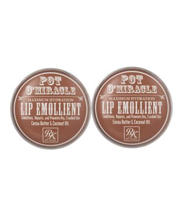 Ruby Kisses Pot O' Miracle Maximum Hydration Cocoa Butter & Coconut Oil (Lip Emollient 2 Pack) Lip Emollient 2 Pack