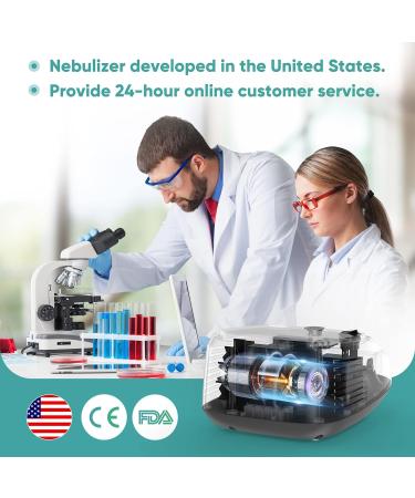 Desktop Compressor Nebulizer Machine for Adults and Kids - Home Use with Tubing and Mouthpiece - Buy Online on SooperMarket.com
