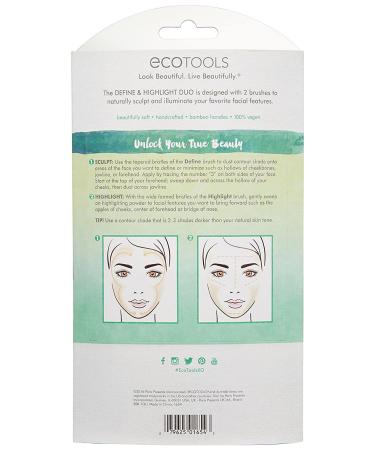 EcoTools Define & Highlight Duo - 2 Brush Set for Flawless Makeup - Buy Online on SooperMarket.com