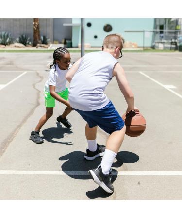 BALENNZ Boys 5-Pack Athletic Shorts - Youth Quick Dry Basketball Shorts with Pockets - Elastic Waistband - Medium, Black/Black/Dark Grey/Navy/Light Grey - Buy Online on SooperMarket.com