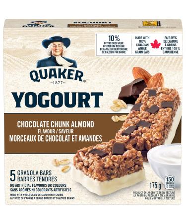 Quaker Yogourt Chocolate Chunk Almond Granola Bars 175g (5 bars)