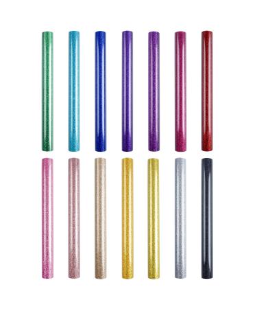 Generic HTV Heat Transfer Vinyl Bundle  Iron On Vinyl for Cricut  HTV Vinyl Roll for T-Shirts  Heat Press Vinyl for DIY Craft Designs (14 Colors)