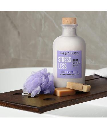 Aromafloria Stress Less Relax Mineral Salts - Lavender, Chamomile, Sage Aromatherapy Soaking Relief - 23 oz Bottle for Men & Women - Buy Online on SooperMarket.com