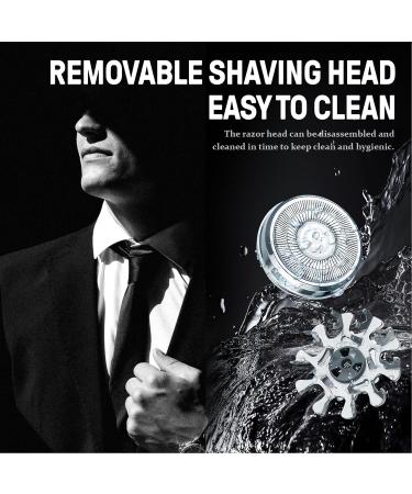 Mini Electric Shaver 2024 | Fast Charging Portable USB Razor with Mirror | Powerful Men's Beard Trimmer (Blue - Buy Online on SooperMarket.com