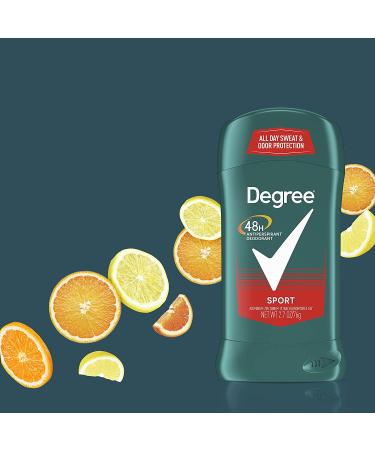 Degree Men Sport Antiperspirant Deodorant 2.7 oz - Pack of 6 | 48-Hour Sweat and Odor Protection - Buy Online on SooperMarket.com