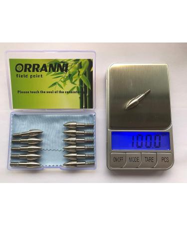 ORRANNI Stainless Steel Archery Field Points 100/125 Grains (1 Dozen) 5/16 - Bullet Shaped - Screw-in Archery Field Tips - Buy Online on SooperMarket.com