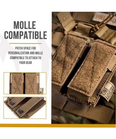 OneTigris MOLLE Tactical Pistol Magazine Pouch | M1911/92F/GLOCK | Reusable Brown Packaging - Shop Internationally! - Buy Online on SooperMarket.com