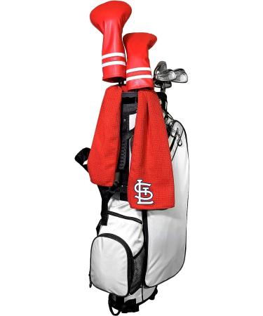 MLB St. Louis Cardinals Golf Towel with Carabiner Clip - Premium Microfiber | Deep Waffle Pockets | Superior Absorption - Buy Online on SooperMarket.com