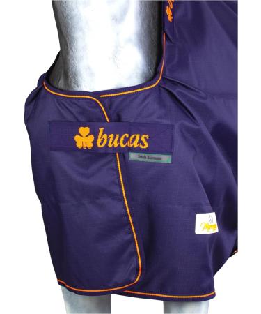 Marengos by Bucas 1200D Irish Turnout Blanket | Waterproof Rain & Transition Ceiling | Blue/Orange 125cm | Durable Outdoor Horse Cover - Buy Online on SooperMarket.com