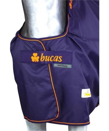 Marengos by Bucas 1200d Irish Turnout Blanket Waterproof Transition Rain Sheet | Blue/Orange 135cm | Durable Indoor Lining & Cross Surcingles - Buy Online on SooperMarket.com
