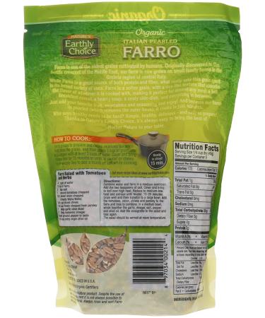 Organic Italian Pearled Farro - 14 oz by Nature's Earthly Choice - Buy Online on SooperMarket.com