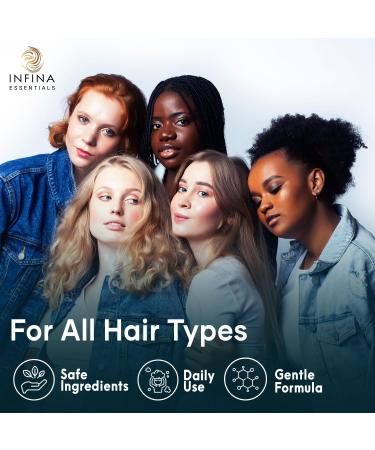 Biotin 2-in-1 Hair Thickening Shampoo & Conditioner | Saw Palmetto Keratin Caffeine & Vitamin E | For Men & Women | 16 fl oz - Best for Hair Growth - Buy Online on SooperMarket.com
