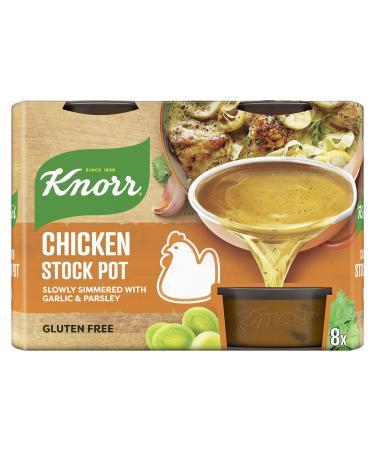 Knorr Chicken Stock Pots gluten-free to add a rich chicken flavour to your dishes 8x 28 g Single