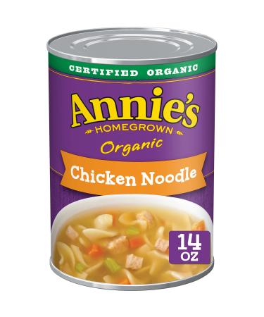 Annie's Chicken Noodle Soup, Certified Organic, Non-GMO, 14 oz (Pack of 8)
